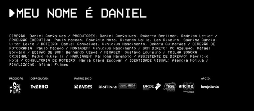 Ficha técnica do filme Meu Nome é Daniel
